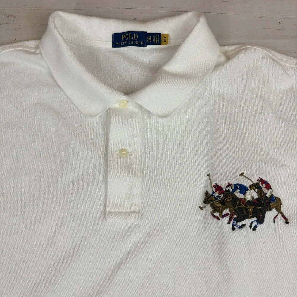 Polo Ralph Lauren Dual Match Triple-Pony Mesh Polo Shirt 4XB Big & Tall